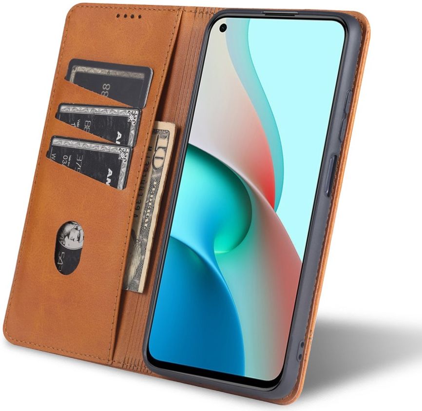 AZNS Xiaomi Redmi Note 9T Hoesje Book Case Kunst Leer Lichtruin afbeelding 14