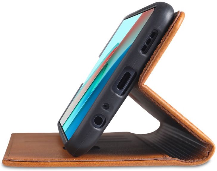 AZNS Xiaomi Redmi Note 9T Hoesje Book Case Kunst Leer Lichtruin afbeelding 5