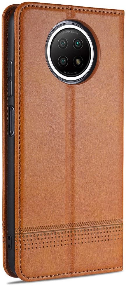 AZNS Xiaomi Redmi Note 9T Hoesje Book Case Kunst Leer Lichtruin afbeelding 2