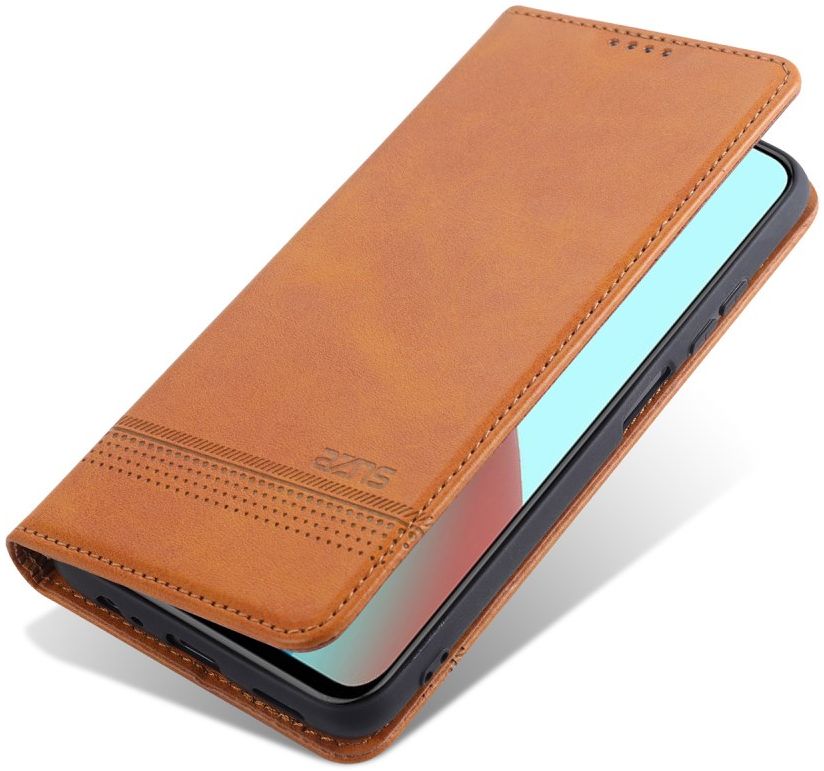 AZNS Xiaomi Redmi Note 9T Hoesje Book Case Kunst Leer Lichtruin afbeelding 9