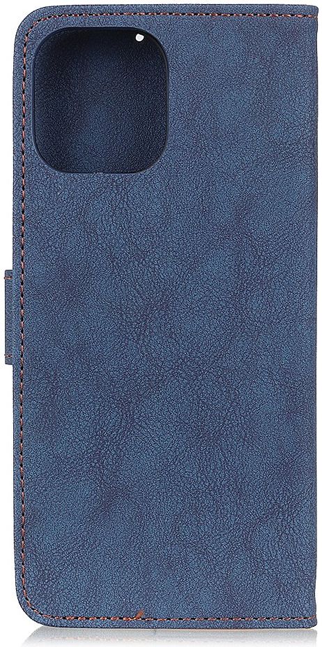 KHAZNEH Xiaomi Mi 11 Hoesje Retro Wallet Book Case met Stand Blauw afbeelding 6