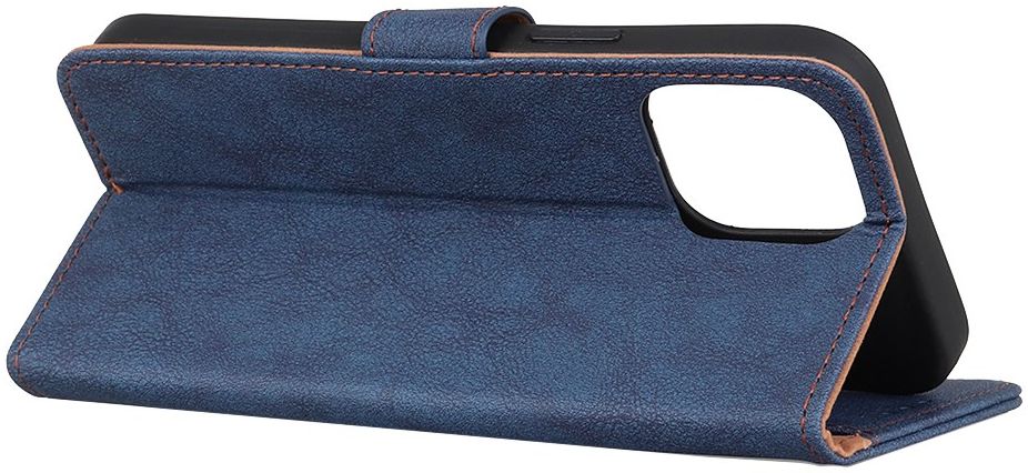 KHAZNEH Xiaomi Mi 11 Hoesje Retro Wallet Book Case met Stand Blauw afbeelding 7