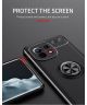 Xiaomi Mi 11 Hoesje Metalen Magnetische Ring Kickstand Zwart