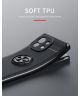Xiaomi Mi 11 Hoesje Metalen Magnetische Ring Kickstand Blauw Zwart