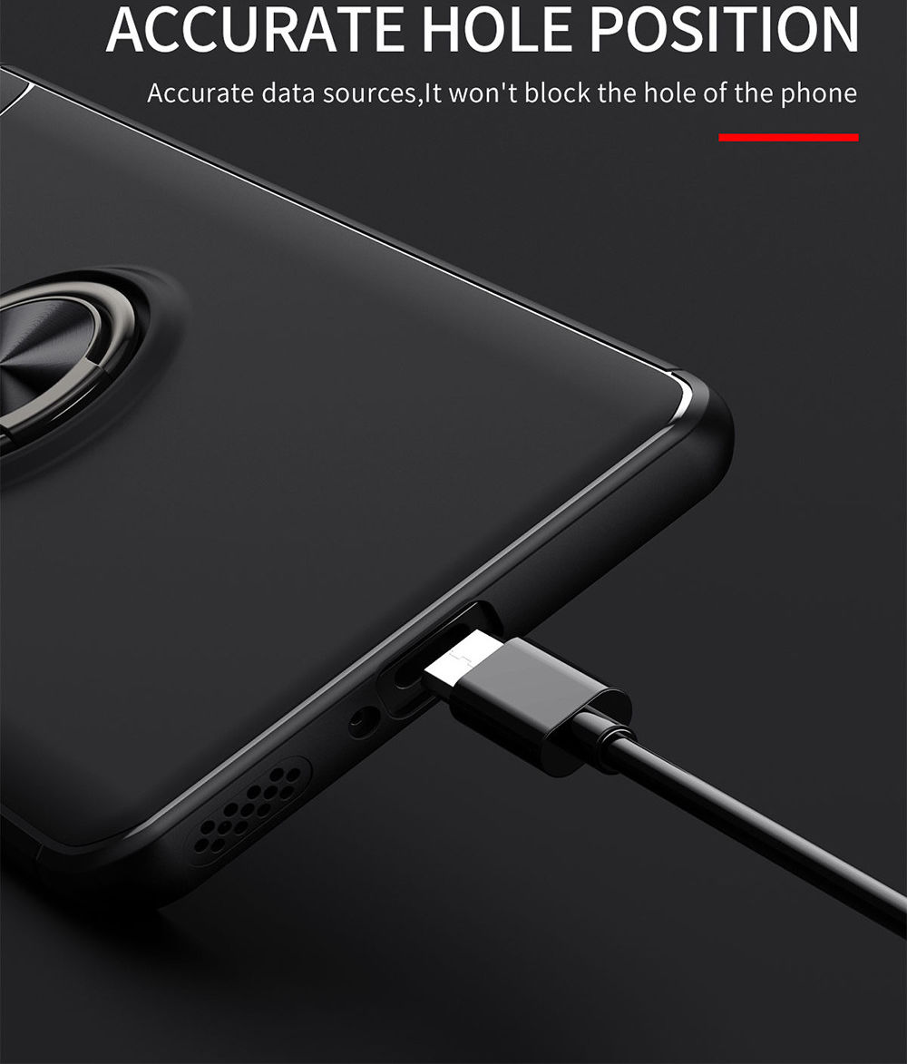 Xiaomi Mi 11 Hoesje Metalen Magnetische Ring Kickstand Blauw Zwart afbeelding 13