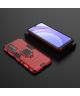 Xiaomi Redmi 9T Hoesje met Kickstand Ring Houder Rood