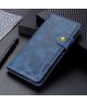 Xiaomi Mi 11 Hoesje Portemonnee met Drukknoop Sluiting Blauw