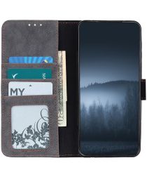 Xiaomi Redmi Note 9T Hoesje Retro Wallet Book Case Zwart