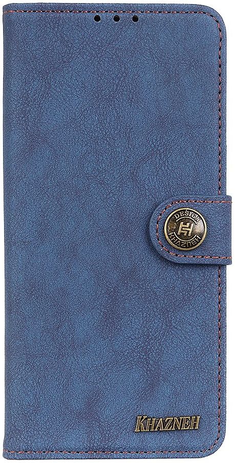 Xiaomi Redmi Note 9T Hoesje Retro Wallet Book Case Blauw afbeelding 2