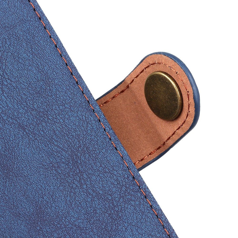 Xiaomi Redmi Note 9T Hoesje Retro Wallet Book Case Blauw afbeelding 9