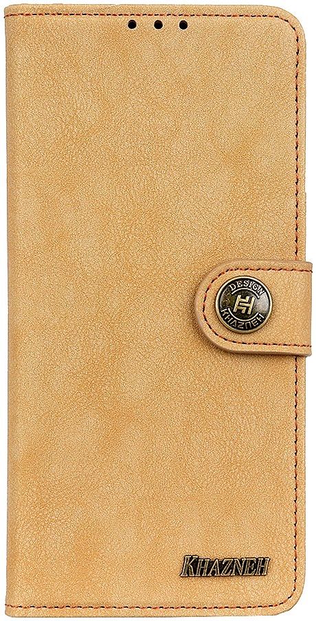Xiaomi Redmi Note 9T Hoesje Retro Wallet Book Case Khaki afbeelding 2