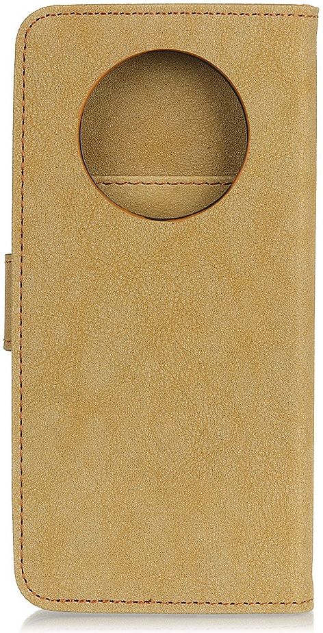 Xiaomi Redmi Note 9T Hoesje Retro Wallet Book Case Khaki afbeelding 6