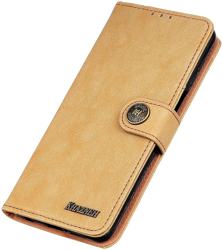 Xiaomi Redmi Note 9T Hoesje Retro Wallet Book Case Khaki afbeelding 8