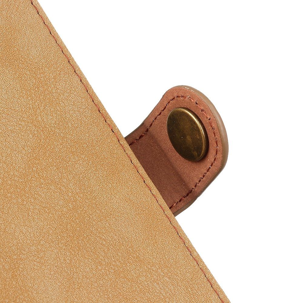 Xiaomi Redmi Note 9T Hoesje Retro Wallet Book Case Khaki afbeelding 9