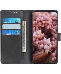 Xiaomi Redmi Note 9T Hoesje Portemonnee Kunstleer Book Case Zwart