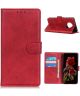 Xiaomi Redmi Note 9T Hoesje Portemonnee Kunstleer Book Case Rood
