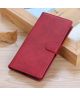 Xiaomi Redmi Note 9T Hoesje Portemonnee Kunstleer Book Case Rood