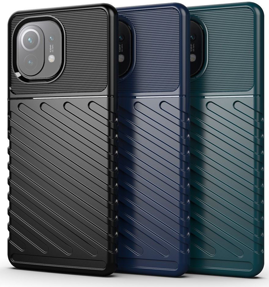 Xiaomi Mi 11 Thunder Series Hoesje Back Cover TPU Blauw afbeelding 2