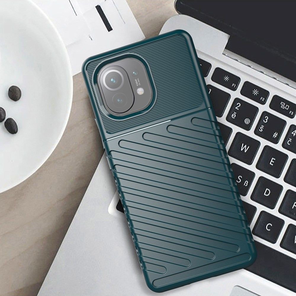 Xiaomi Mi 11 Thunder Series Hoesje Back Cover TPU Blauw afbeelding 3