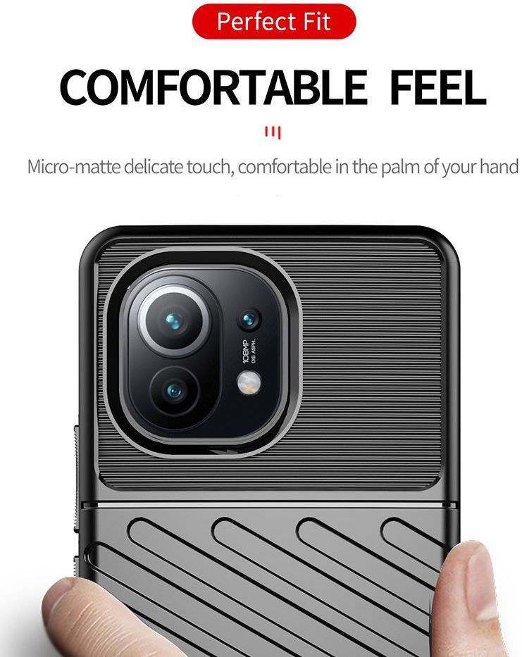 Xiaomi Mi 11 Thunder Series Hoesje Back Cover TPU Blauw afbeelding 4