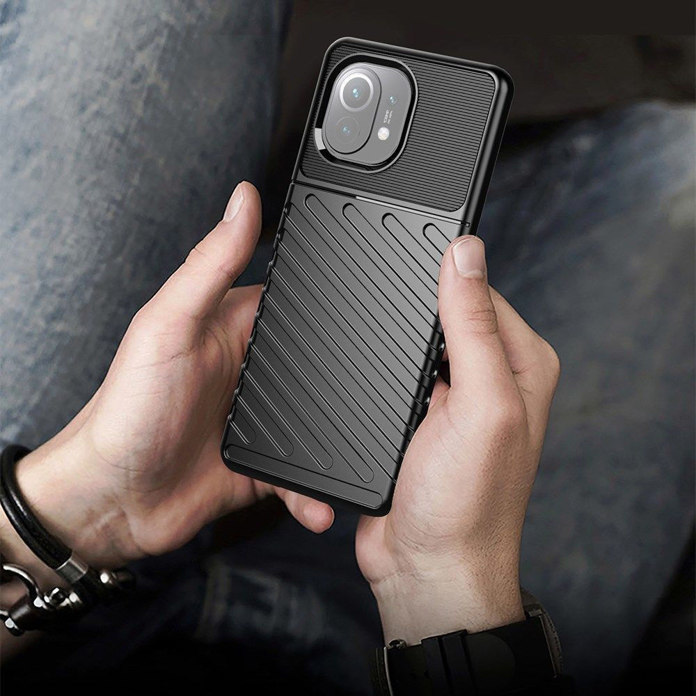Xiaomi Mi 11 Thunder Series Hoesje Back Cover TPU Blauw afbeelding 7
