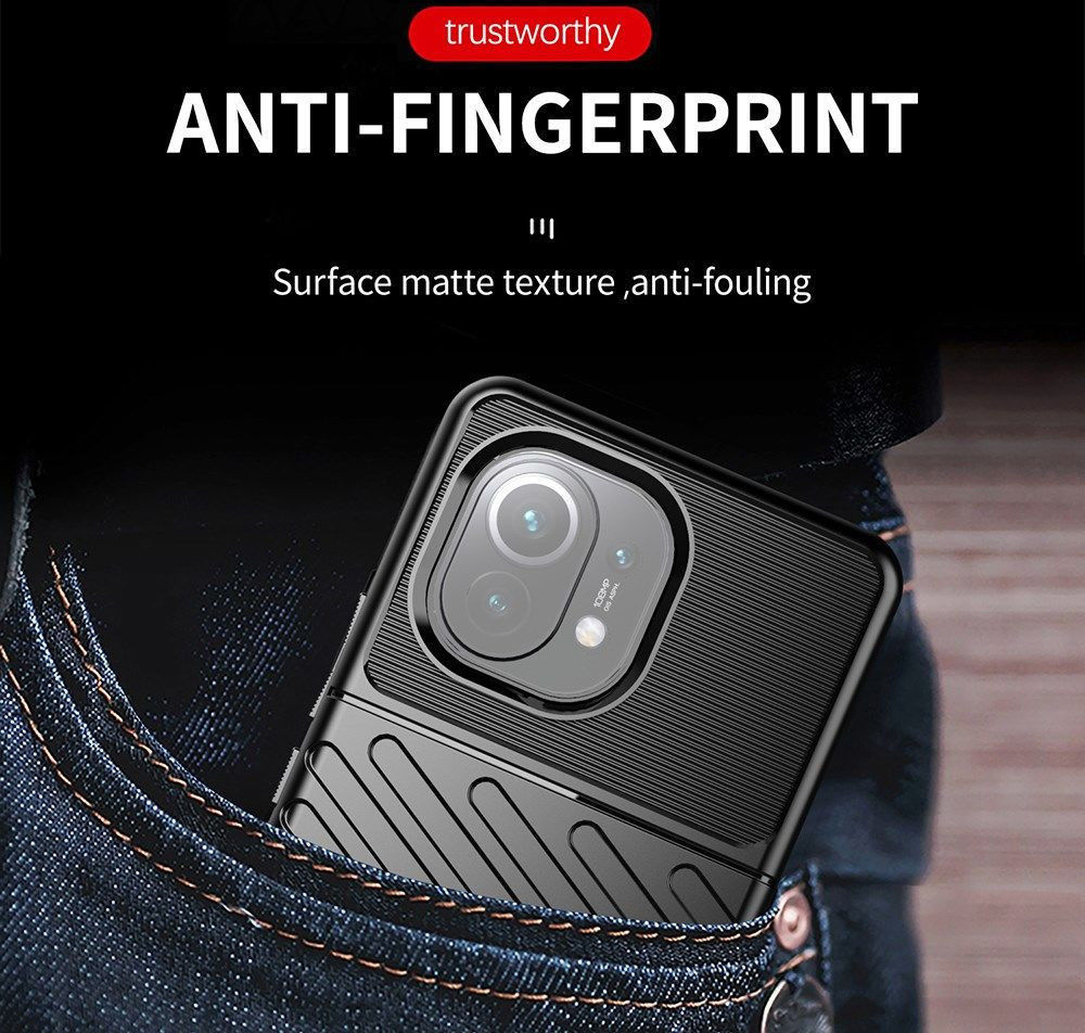 Xiaomi Mi 11 Thunder Series Hoesje Back Cover TPU Blauw afbeelding 8