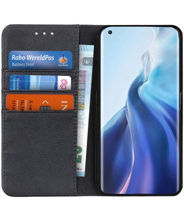KHAZNEH Xiaomi Mi 11 Hoesje Portemonnee Book Case Zwart Hoesjes