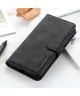 Xiaomi Redmi Note 9T Hoesje Vintage Wallet Book Case Zwart