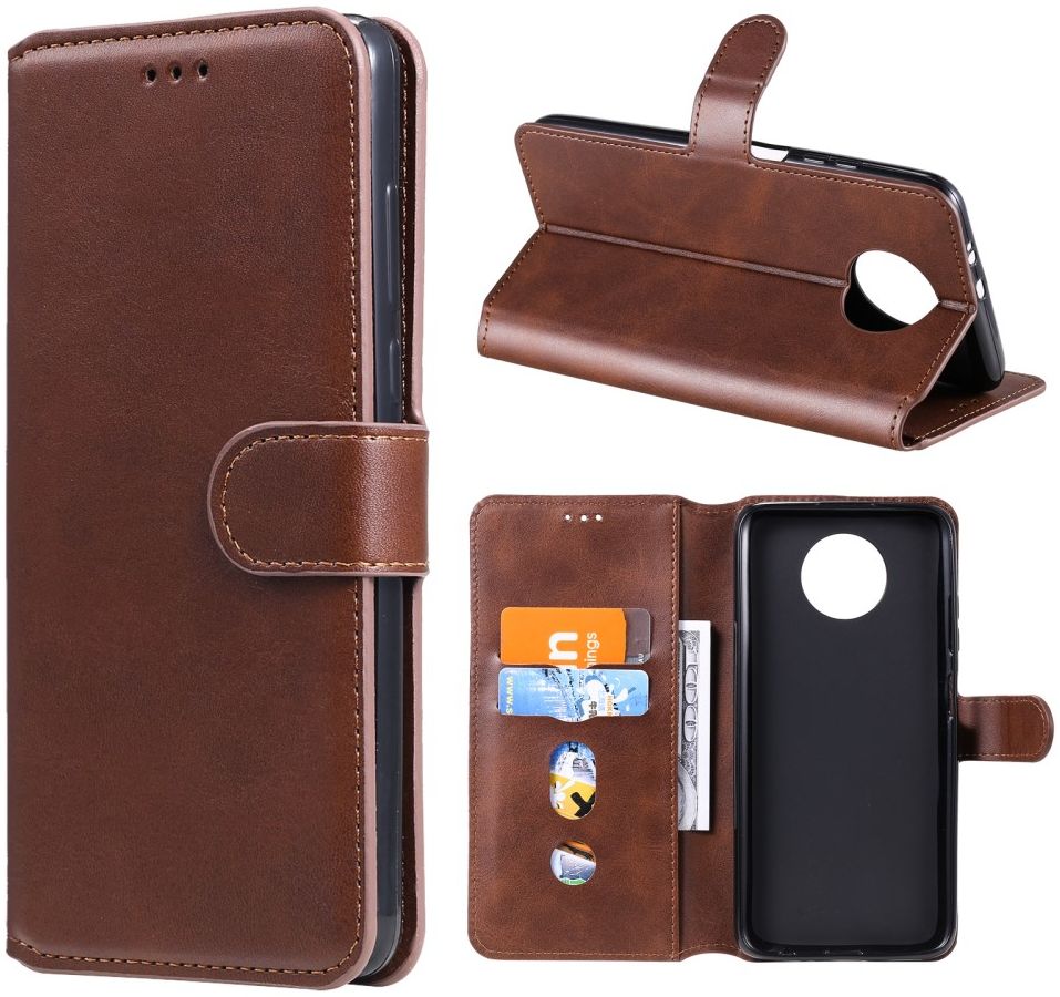 Xiaomi Redmi Note 9T Hoesje Portemonnee Retro Book Case Bruin afbeelding 9