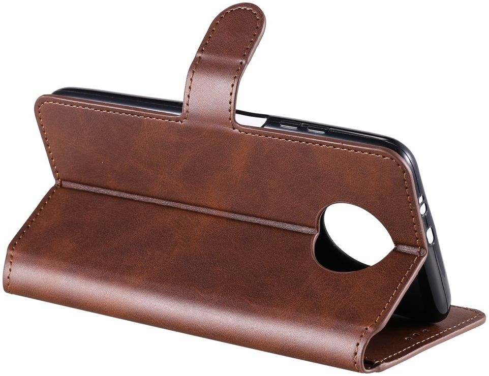 Xiaomi Redmi Note 9T Hoesje Portemonnee Retro Book Case Bruin afbeelding 13