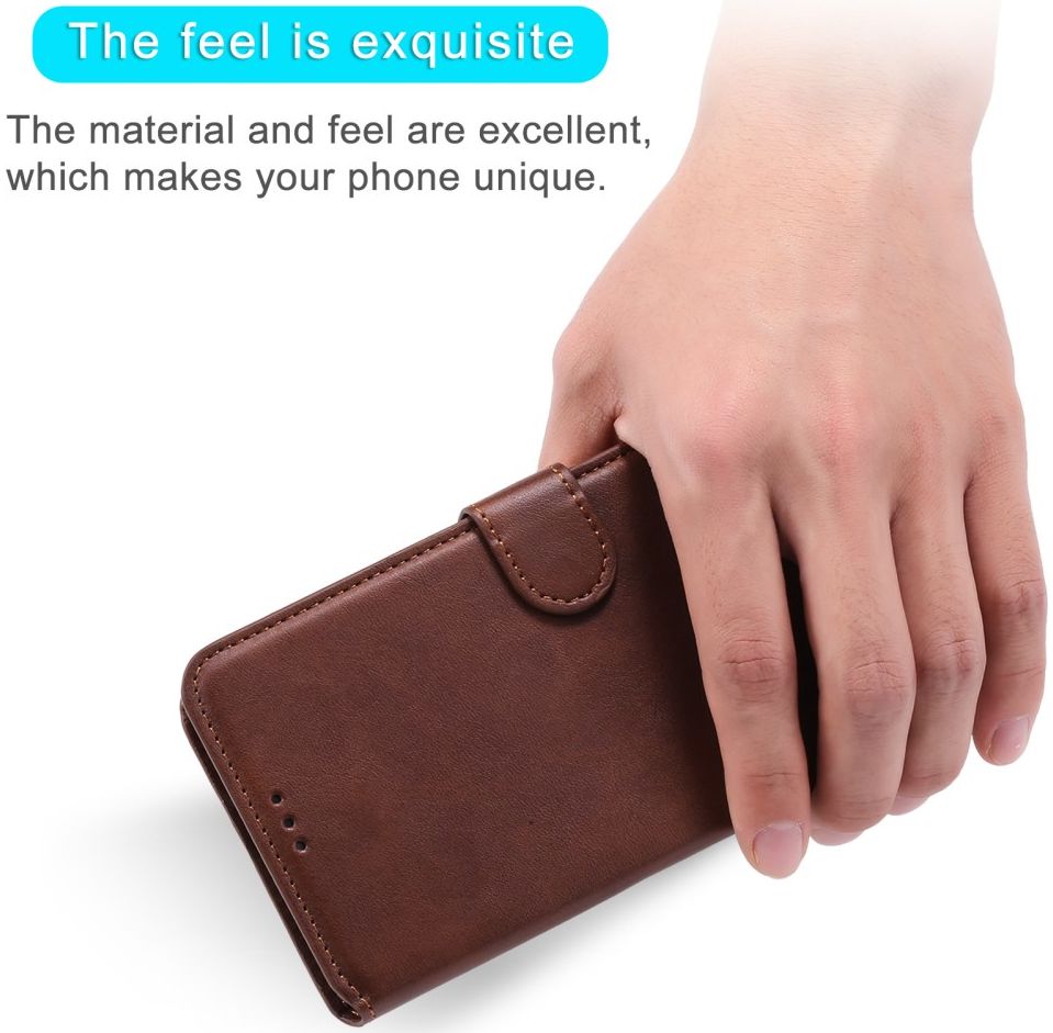 Xiaomi Redmi Note 9T Hoesje Portemonnee Retro Book Case Bruin afbeelding 3