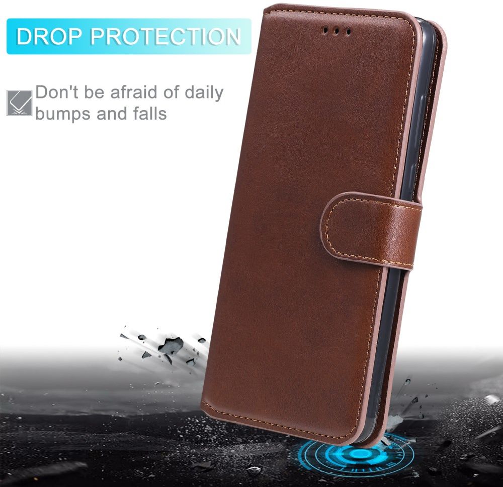 Xiaomi Redmi Note 9T Hoesje Portemonnee Retro Book Case Bruin afbeelding 4