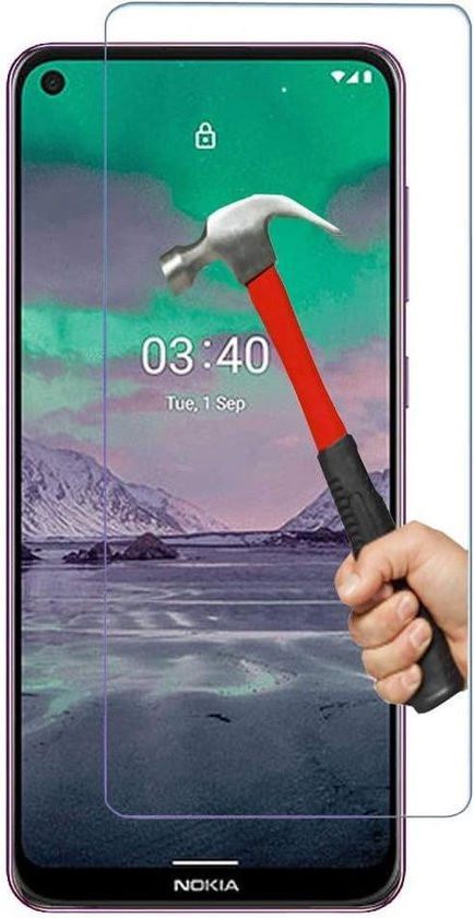 Nokia 5.4 Screen Protector 0.3mm Arc Edge Tempered Glass afbeelding 5