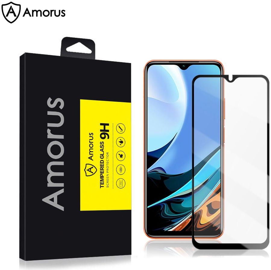 Amorus Xiaomi Redmi Note 9 / Redmi 9T Screen Protector 3D Glass afbeelding 1