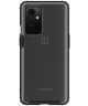 OnePlus 9 Hoesje TPU Hybride Back Cover Mat Transparant Zwart