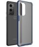 OnePlus 9 Hoesje TPU Hybride Back Cover Mat Transparant Blauw