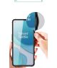 OnePlus 9 Hoesje TPU Hybride Back Cover Mat Transparant Blauw