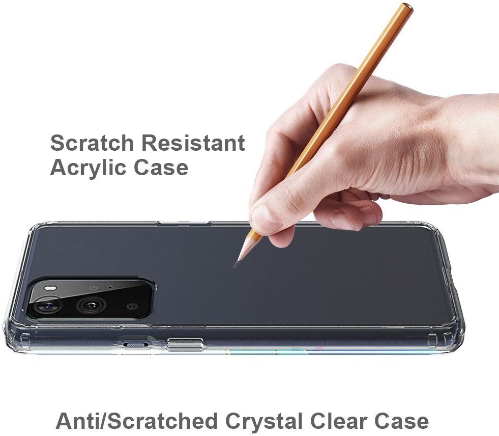 OnePlus 9 Pro Hoesje Hybride TPU Back Cover Transparant afbeelding 5