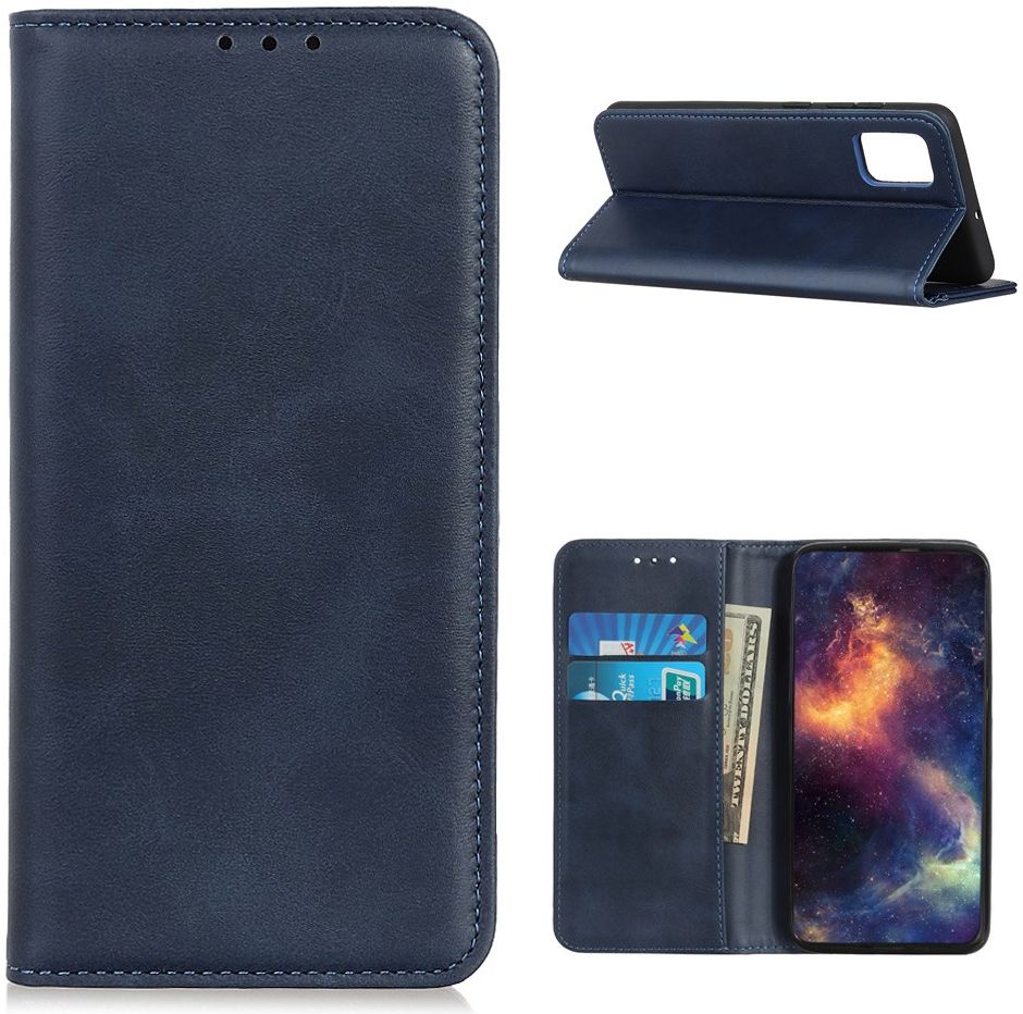 OnePlus 9 Hoesje Portemonnee Book Case Splitleer Blauw afbeelding 9