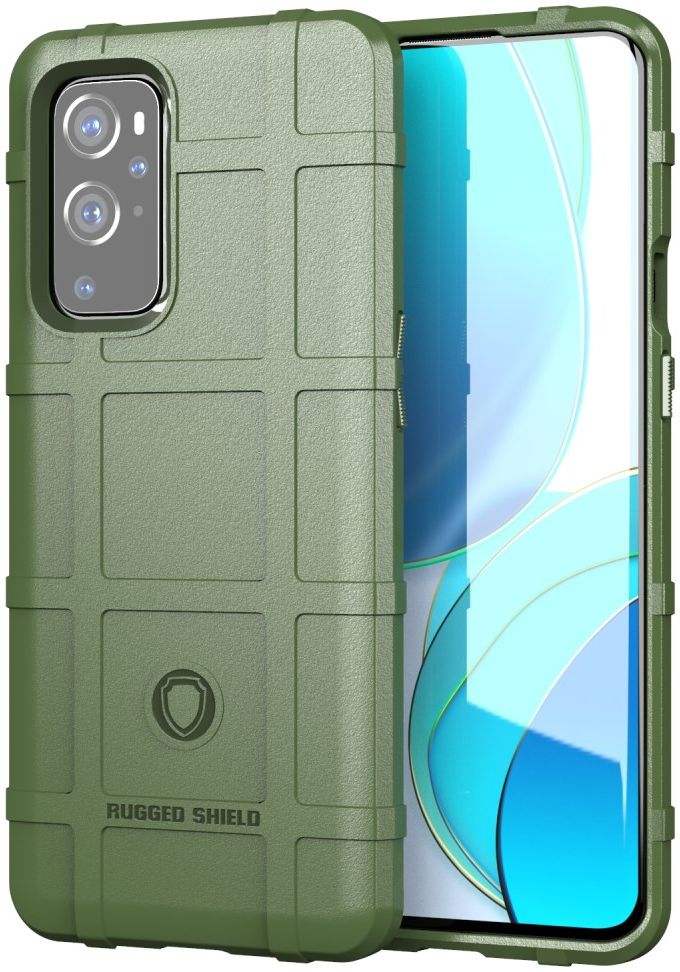 OnePlus 9 Pro Hoesje Shock Proof Rugged Shield Back Cover Groen afbeelding 1