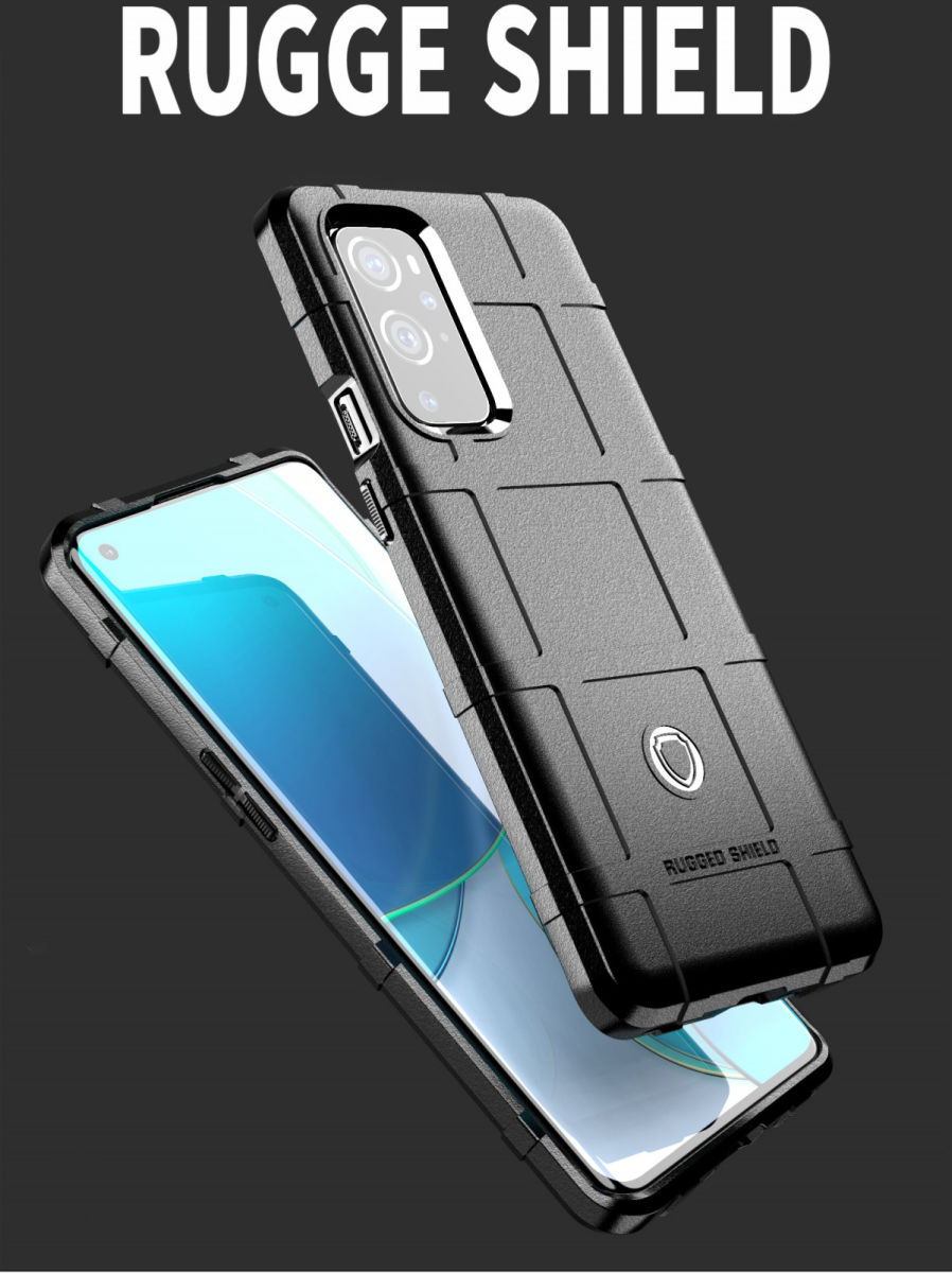 OnePlus 9 Hoesje Shock Proof Rugged Shield Back Cover Zwart afbeelding 8