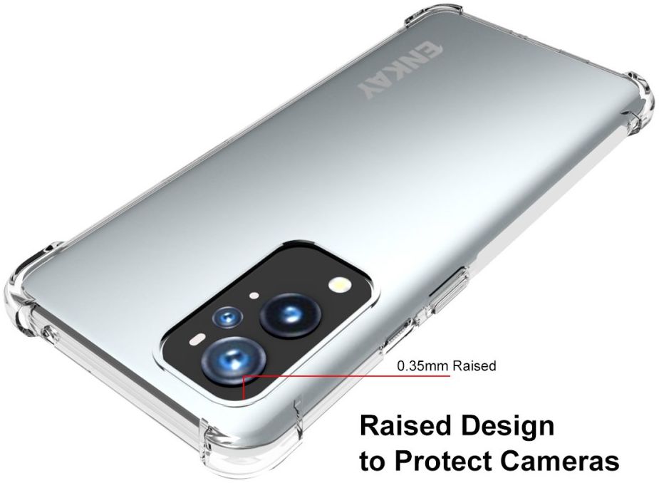 ENKAY OnePlus 9 Pro Hoesje Schokbestendig TPU Back Cover Transparant afbeelding 4
