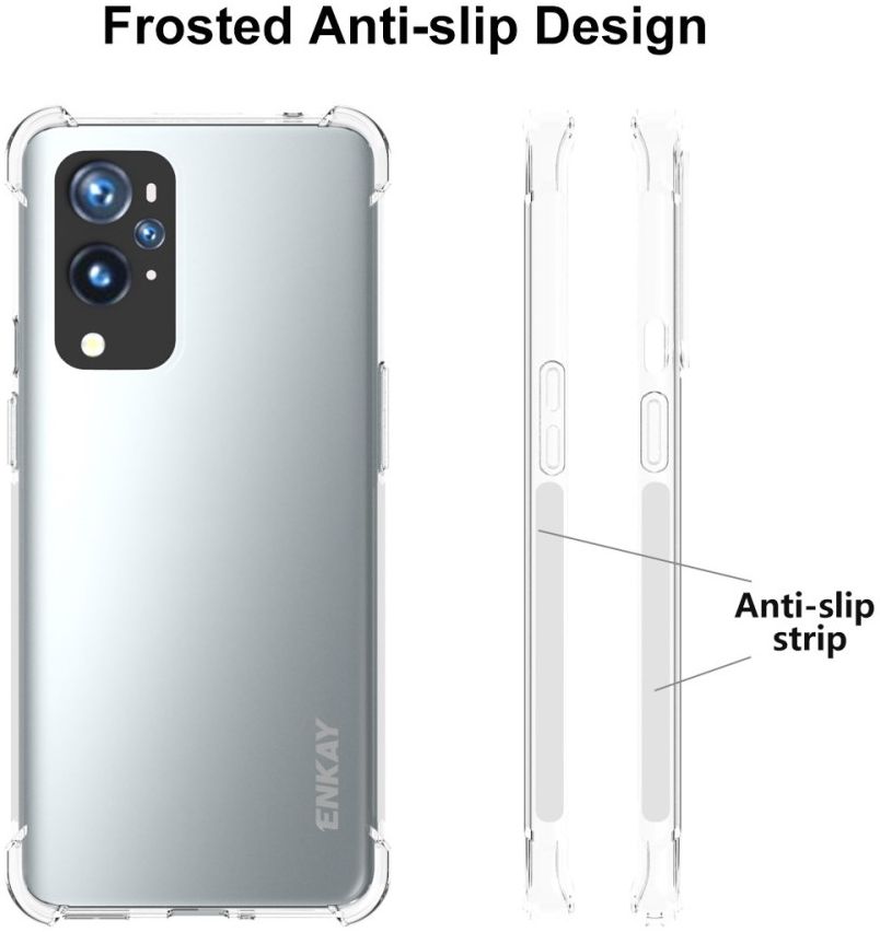 ENKAY OnePlus 9 Pro Hoesje Schokbestendig TPU Back Cover Transparant afbeelding 5