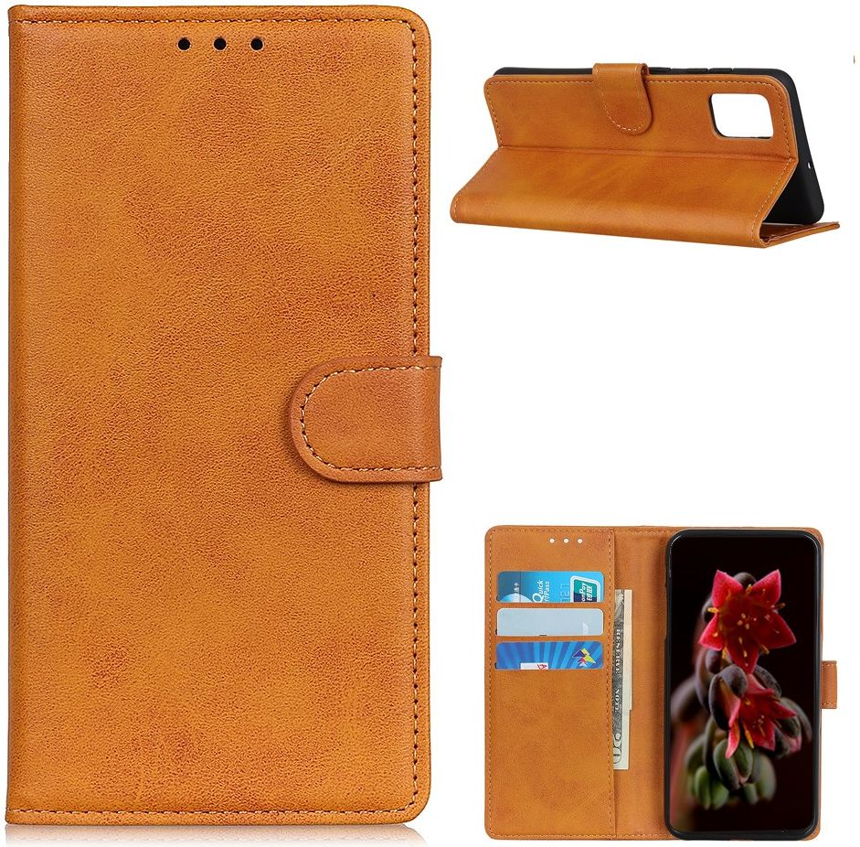 OnePlus 9 Hoesje met Pasjes Book Case Portemonnee Bruin afbeelding 12