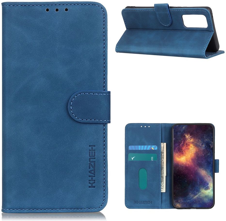 OnePlus 9 Hoesje Vintage Wallet Book Case Blauw afbeelding 4