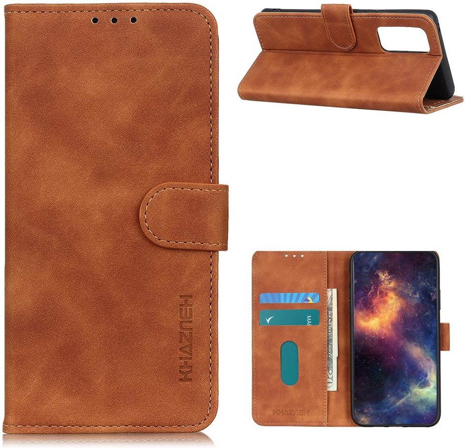 OnePlus 9 Hoesje Vintage Wallet Book Case Bruin afbeelding 4