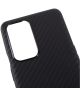 OnePlus 9 Hoesje Dun TPU Carbon Fiber Back Cover Zwart