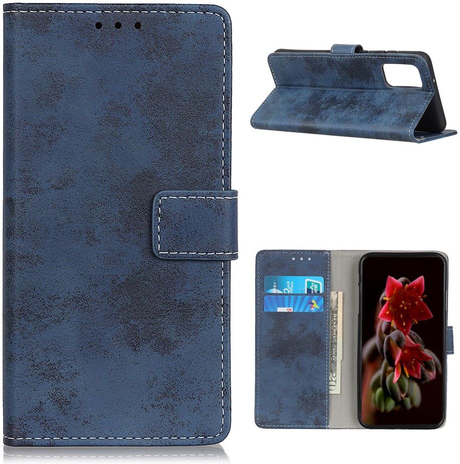OnePlus 9 Hoesje Vintage Portemonnee Book Case Blauw afbeelding 8