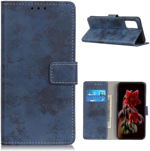 OnePlus 9 Hoesje Vintage Portemonnee Book Case Blauw afbeelding 8
