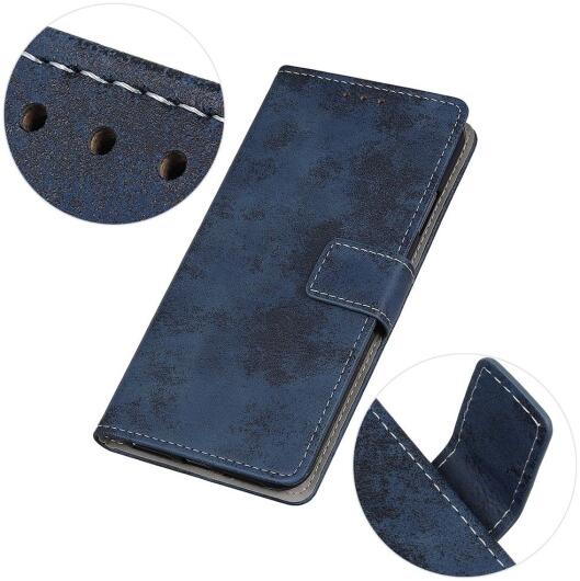 OnePlus 9 Hoesje Vintage Portemonnee Book Case Blauw afbeelding 7
